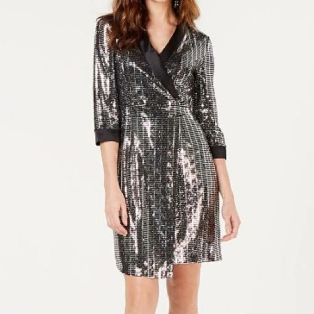 INC Mirror Ball Blazer Mini Dress - Picture 1 of 6